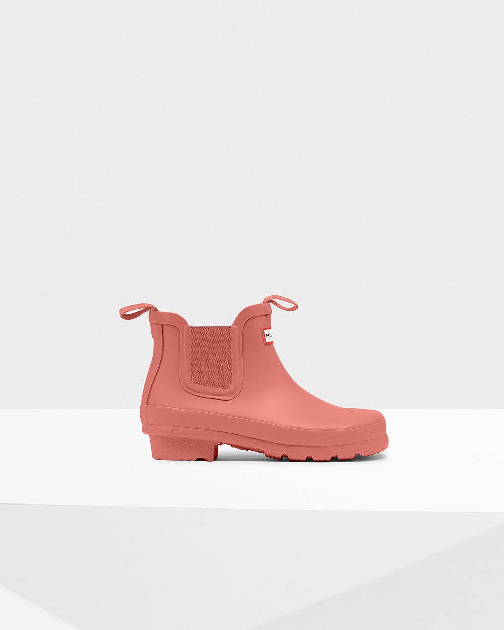 Hunter Original Big Chelsea Boots - Sale Clearance Kids Pink - TZBLXG614